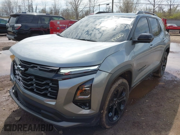2025 Chevrolet Equinox AWD LT with VIN 3GNAXPEG0SL113667, listed as a IAAI auction lot 41902544 with 15,997 mi miles. Bid and sale history available at carsss.com. Image 2.