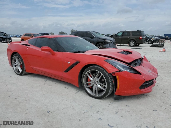 2016 Chevrolet Corvette Z51 2LT with VIN 1G1YK2D72G5117987, listed as a Copart auction lot 47851905 with 20,942 mi miles and Salvage Title. Bid and sale history available at carsss.com. Image 4.