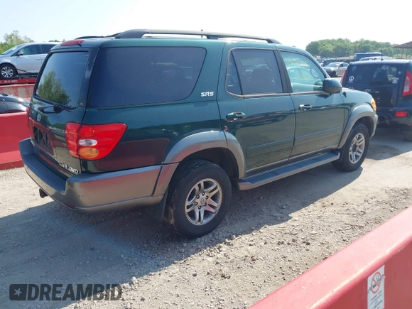 2003 Toyota Sequoia SR5 with VIN 5TDBT44A73S194036, listed as a IAAI auction lot 42170856 with 307,707 mi miles and . Bid and sale history available at DreamBid. Image 4.