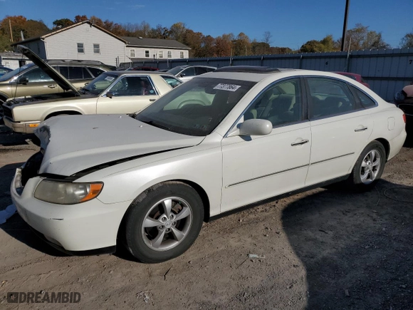 2006 Hyundai Azera SE with VIN KMHFC46FX6A136882, listed as a Copart auction lot 77377864 with 165,124 mi miles and Salvage Title. Bid and sale history available at carsss.com. Image 1.