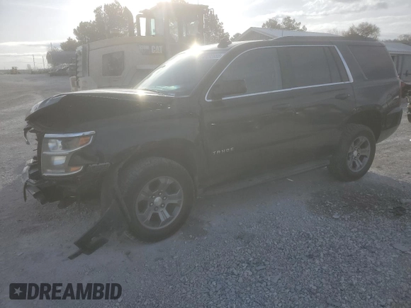 2020 Chevrolet Tahoe LS with VIN 1GNSCAKC5LR136645, listed as a Copart auction lot 47292855 with 86,359 mi miles and Salvage title. Bid and sale history available at DreamBid. Image 1.