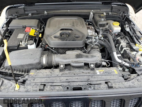 2021 Jeep Wrangler Unlimited Willys with VIN 1C4HJXDN2MW796669, listed as a Copart auction lot 52020745 with 46,826 mi miles and Salvage Title. Bid and sale history available at DreamBid. Image 12.