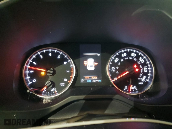 2021 Toyota RAV4 LE with VIN 2T3F1RFV4MW153139, listed as a Copart auction lot 45971955 with 33,991 mi miles and Salvage Title. Bid and sale history available at carsss.com. Image 9.