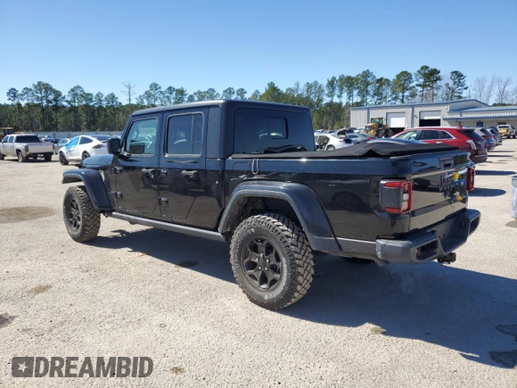 2021 Jeep Gladiator Willys with VIN 1C6HJTAG9ML592006, listed as a Copart auction lot 46604605 with 14,022 mi miles and Clean title. Bid and sale history available at DreamBid. Image 2.