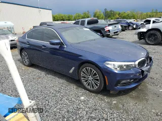 2018 BMW 5 Series 540i xDrive with VIN WBAJE7C52JWC56080, listed as a Copart auction lot 53043545 with 90,975 mi miles and Clean Title. Bid and sale history available at carsss.com. Image 4.
