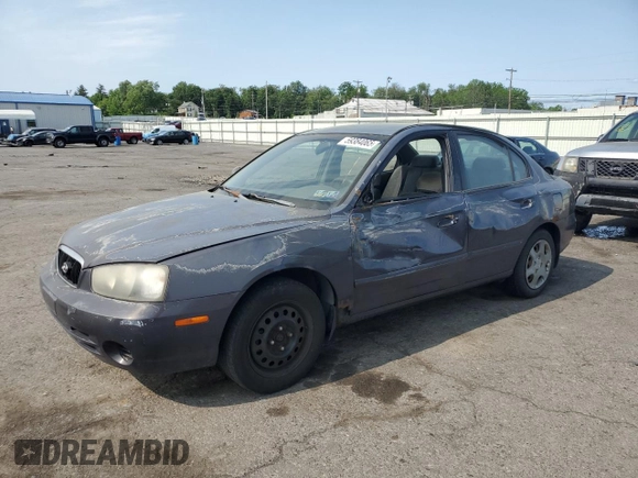 2002 Hyundai Elantra GLS with VIN KMHDN45D22U384067, listed as a Copart auction lot 59384065 with 131,236 mi miles and Salvage title. Bid and sale history available at DreamBid. Image 1.