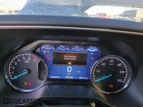 2023 Ford F-150 XL with VIN 1FTFW1E8XPFA49002, listed as a Copart auction lot 41913005 with 20,943 mi miles and Salvage Title. Bid and sale history available at carsss.com. Image 9.