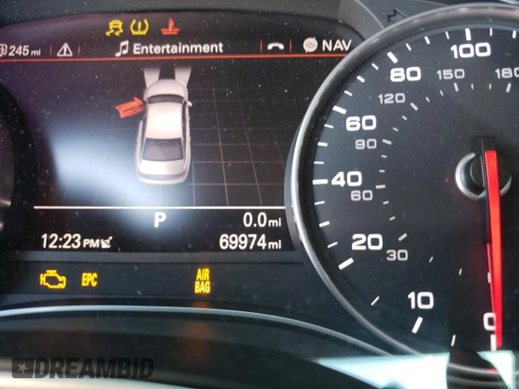 2015 Audi A6 3.0T Prestige with VIN WAUHGAFC7FN009521, listed as a Copart auction lot 66016282 with 69,974 mi miles. Bid and sale history available at carsss.com. Image 8.