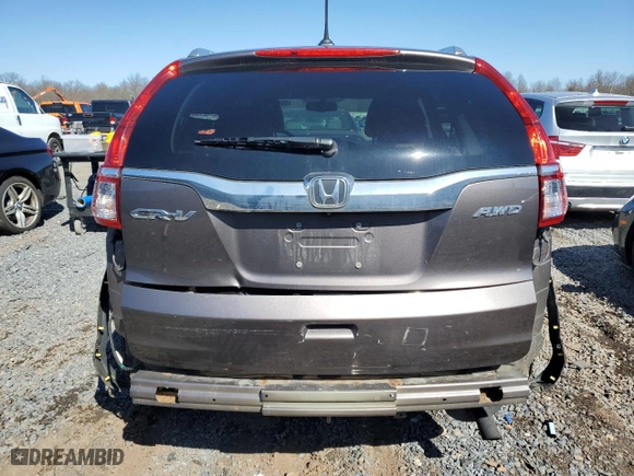 2015 Honda CR-V EX-L with VIN 2HKRM4H72FH679558, listed as a Copart auction lot 50355005 with 107,899 mi miles and Salvage Title. Bid and sale history available at carsss.com. Image 6.