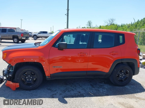 2018 Jeep Renegade Sport with VIN ZACCJAAB6JPG96519, listed as a IAAI auction lot 41948150 with 74,245 mi miles and . Bid and sale history available at DreamBid. Image 14.