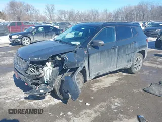 2018 Jeep Compass Trailhawk with VIN 3C4NJDDB5JT458112, listed as a IAAI auction lot 41617567 with 79,612 mi miles and . Bid and sale history available at carsss.com. Image 17.