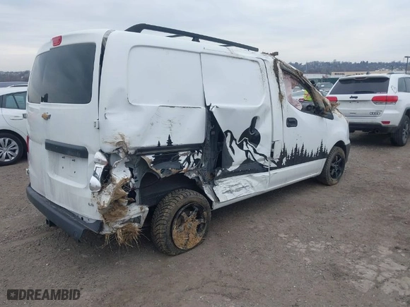 2015 Chevrolet City Express Cargo Van LS with VIN 3N63M0YN7FK725174, listed as a IAAI auction lot 41715049 with 99,999 mi miles. Bid and sale history available at carsss.com. Image 4.