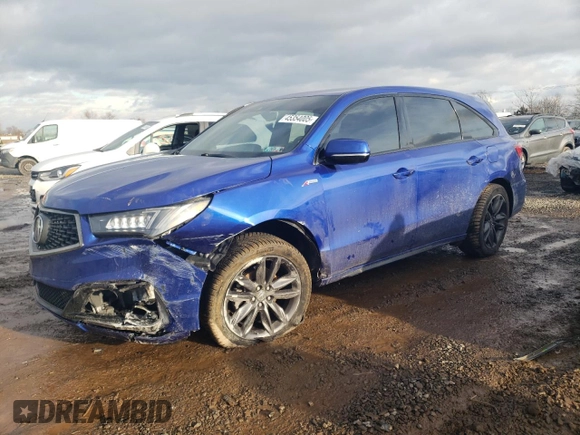 2019 Acura MDX Technology with VIN 5J8YD4H08KL011219, listed as a Copart auction lot 45354005 with Not provided miles and Salvage title. Bid and sale history available at DreamBid. Image 1.