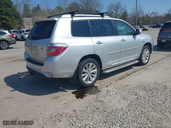 2009 Toyota Highlander Hybrid Limited with VIN JTEEW44A392029925, listed as a IAAI auction lot 42119461 with 183,119 mi miles. Bid and sale history available at carsss.com. Image 4.