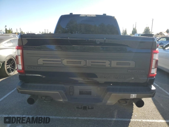 2021 Ford F-150 Raptor with VIN 1FTFW1RG4MFC25118, listed as a Copart auction lot 86217584 with 30,802 mi miles and Salvage Title. Bid and sale history available at carsss.com. Image 6.