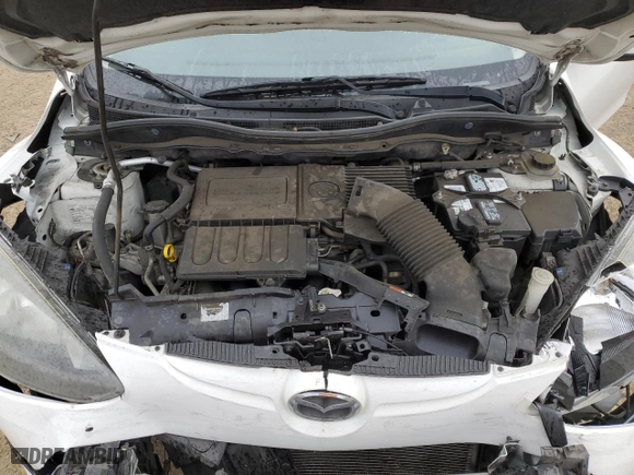 2012 Mazda Mazda2 Touring with VIN JM1DE1LZ1C0140095, listed as a Copart auction lot 43291535 with 102,170 mi miles and Salvage Title. Bid and sale history available at carsss.com. Image 12.