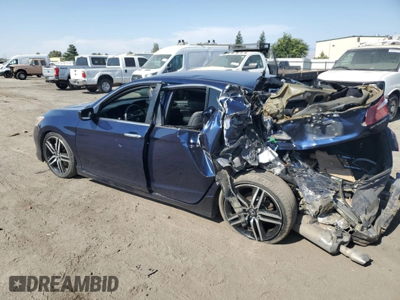 2016 Honda Accord Sport with VIN 1HGCR2F53GA079414, listed as a Copart auction lot 59624095 with 106,583 mi miles and Salvage title. Bid and sale history available at DreamBid. Image 2.