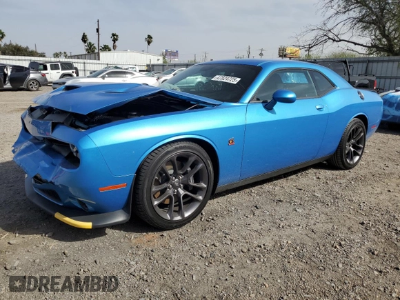 2023 Dodge Challenger R/T Scat Pack z VIN 2C3CDZFJ7PH662285, wystawiony jako Copart lot #47824725 z przebiegiem 288 mil mil oraz Szkoda całkowita • Salvage title. Historia ofert i sprzedaży dostępna na DreamBid. Obrazek 1.