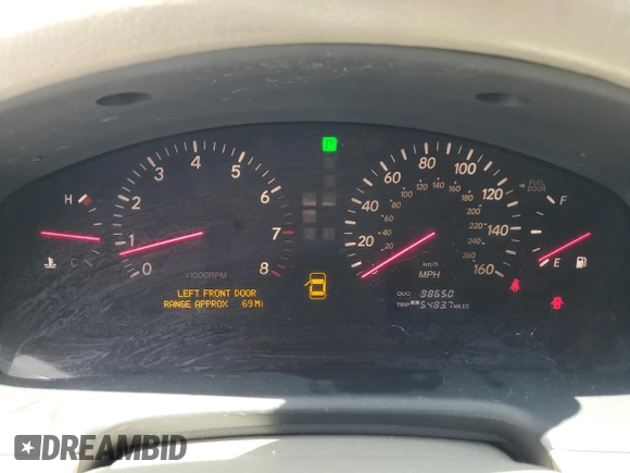 2001 Lexus LS 430 z VIN JTHBN30F410026620, wystawiony jako Copart lot #56330185 z przebiegiem 98 650 mil mil oraz Szkoda całkowita • Salvage title. Historia ofert i sprzedaży dostępna na DreamBid. Obrazek 9.
