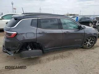 2024 Jeep Compass Limited с VIN 3C4NJDCN4RT151330, выставлен на аукционе Copart как лот 60017145 с пробегом 19 168 миль миль и Списание • Salvage title. История ставок и продаж доступна на DreamBid. Изображение 3.