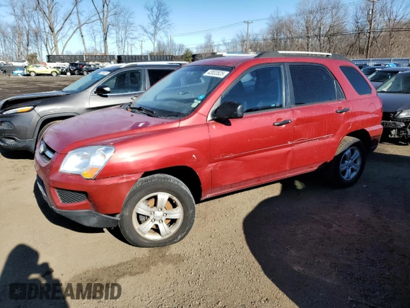 2010 Kia Sportage LX with VIN KNDKG3A41A7706104, listed as a Copart auction lot 42033525 with 157,624 mi miles and Clean Title. Bid and sale history available at carsss.com. Image 1.