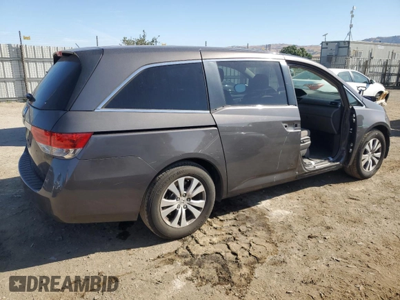 2015 Honda Odyssey EX z VIN 5FNRL5H42FB038651, wystawiony jako Copart lot #58861135 z przebiegiem 98 358 mil mil oraz Szkoda całkowita • Salvage title. Historia ofert i sprzedaży dostępna na DreamBid. Obrazek 3.