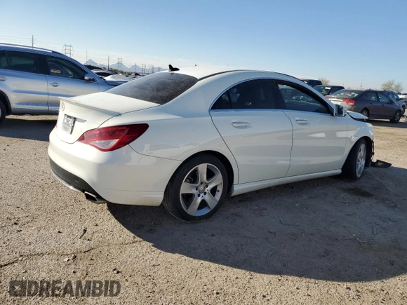 2015 Mercedes-Benz CLA 250 with VIN WDDSJ4EB1FN236200, listed as a Copart auction lot 43559595 with Not Provided miles and Salvage Title. Bid and sale history available at DreamBid. Image 3.