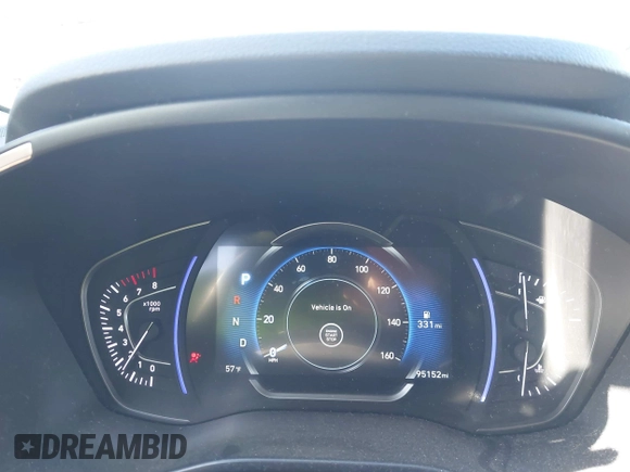 2019 Hyundai Santa Fe Limited with VIN 5NMS5CAD3KH033218, listed as a IAAI auction lot 41509237 with 95,152 mi miles. Bid and sale history available at carsss.com. Image 7.
