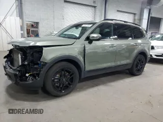 2024 Kia Telluride EX X-Line z VIN 5XYP3DGCXRG449741, wystawiony jako Copart lot #83821044 z przebiegiem 24 502 mil mil oraz Szkody całkowita. Historia ofert i sprzedaży dostępna na DreamBid. Obrazek 1.