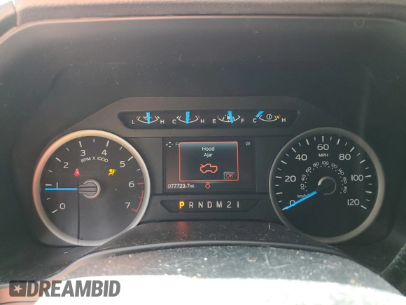 2017 Ford F-150 XL with VIN 1FTEW1CP3HKD80664, listed as a Copart auction lot 49312505 with 77,723 mi miles and Salvage Title. Bid and sale history available at carsss.com. Image 9.