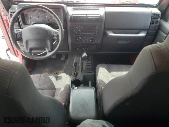 2003 Jeep Wrangler Sport with VIN 1J4FA49S83P369892, listed as a Copart auction lot 56536745 with 182,535 mi miles and Salvage title. Bid and sale history available at DreamBid. Image 8.