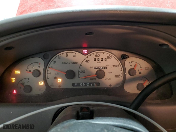 2003 Ford Ranger XL Fleet with VIN 1FTYR44V13PB14154, listed as a Copart auction lot 51339705 with 147,268 mi miles and Clean Title. Bid and sale history available at carsss.com. Image 9.