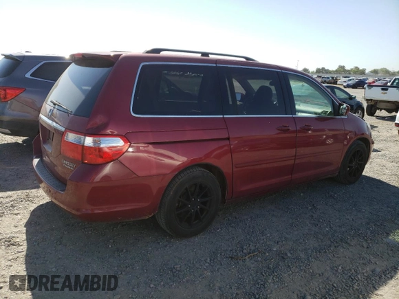 2005 Honda Odyssey Touring z VIN 5FNRL38865B002984, wystawiony jako Copart lot #55175255 z przebiegiem 99 393 mil mil oraz Szkoda całkowita • Salvage title. Historia ofert i sprzedaży dostępna na DreamBid. Obrazek 3.