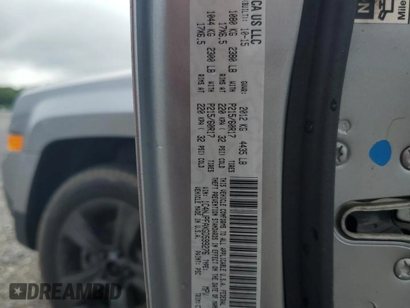 2016 Jeep Patriot High Altitude with VIN 1C4NJPFAXGD599276, listed as a Copart auction lot 64299375 with 151,372 mi miles and Clean title. Bid and sale history available at DreamBid. Image 13.