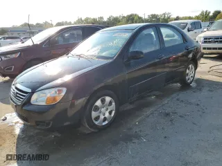2007 Kia Spectra EX with VIN KNAFE121075393337, listed as a Copart auction lot 71404134 with 112,552 mi miles and Non Repairable. Bid and sale history available at carsss.com. Image 1.