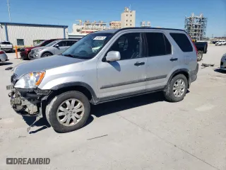 2006 Honda CR-V EX with VIN SHSRD78836U442594, listed as a Copart auction lot 46986675 with 150,195 mi miles and Salvage Title. Bid and sale history available at carsss.com. Image 1.