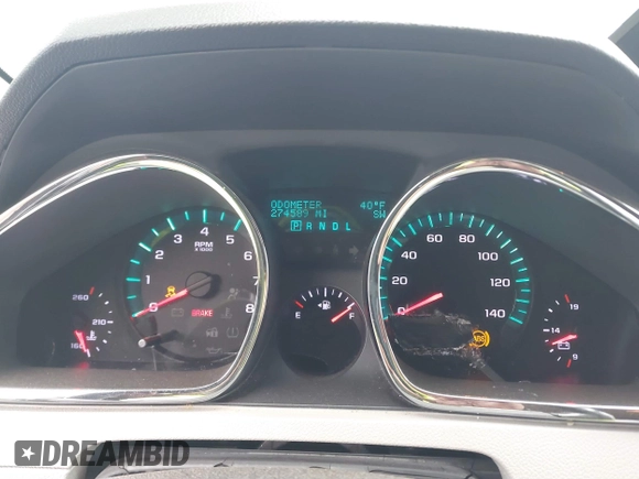 2011 Chevrolet Traverse LTZ with VIN 1GNKVLEDXBJ353163, listed as a IAAI auction lot 41748639 with 274,589 mi miles and . Bid and sale history available at DreamBid. Image 7.