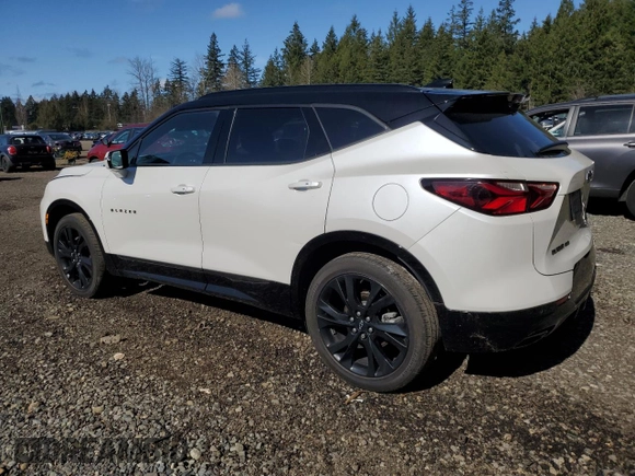 2022 Chevrolet Blazer RS with VIN 3GNKBKRS4NS198298, listed as a Copart auction lot 47863555 with 38,442 mi miles and Salvage title. Bid and sale history available at DreamBid. Image 2.