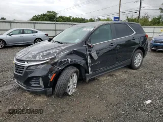 2023 Chevrolet Equinox LT with VIN 3GNAXUEG3PL249815, listed as a Copart auction lot 57691195 with 15,420 mi miles and Salvage title. Bid and sale history available at DreamBid. Image 1.