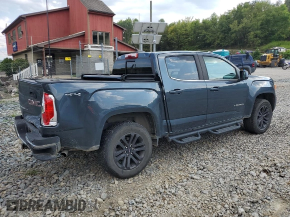 2020 GMC Canyon 4WD SLE with VIN 1GTG6CEN2L1158812, listed as a Copart auction lot 69625544 with 92,479 mi miles and Salvage Title. Bid and sale history available at carsss.com. Image 3.