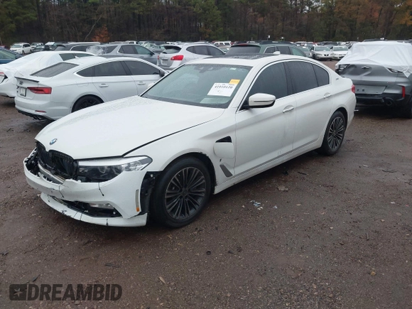 2018 BMW 5 Series 530e with VIN WBAJA9C52JB253501, listed as a IAAI auction lot 41010120 with 93,059 mi miles and . Bid and sale history available at DreamBid. Image 2.