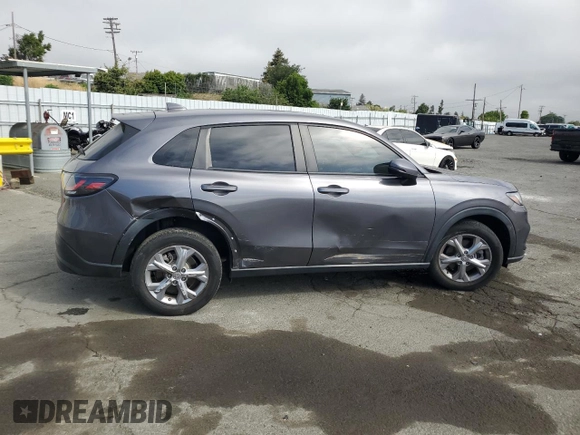 2023 Honda HR-V LX with VIN 3CZRZ2H30PM707849, listed as a Copart auction lot 56337495 with 26,589 mi miles and Salvage title. Bid and sale history available at DreamBid. Image 3.