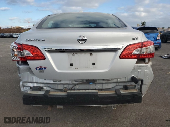 2015 Nissan Sentra SV with VIN 3N1AB7AP9FY286709, listed as a Copart auction lot 41843985 with 85,237 mi miles and Salvage Title. Bid and sale history available at DreamBid. Image 6.