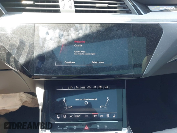 2024 Audi Q8 e-tron Prestige z VIN WA16ABGE6RB005963, wystawiony jako IAAI lot #42067970 z przebiegiem 7 113 mil mil oraz . Historia ofert i sprzedaży dostępna na DreamBid. Obrazek 18.