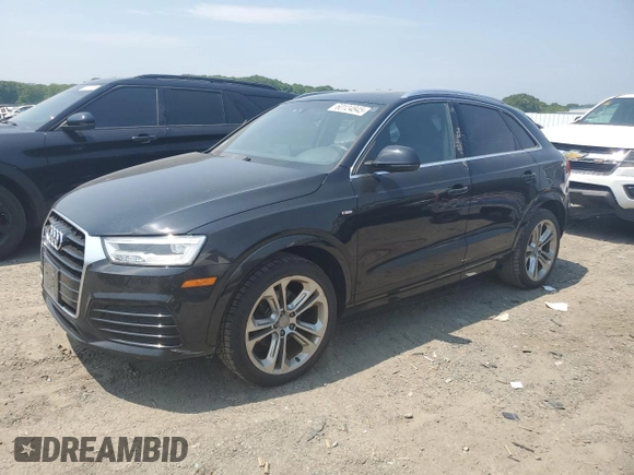 2016 Audi Q3 Prestige with VIN WA1GFCFS1GR013587, listed as a Copart auction lot 60124845 with 74,938 mi miles and Salvage title. Bid and sale history available at DreamBid. Image 1.