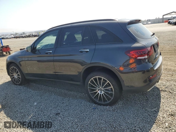 2021 Mercedes-Benz GLC 300 with VIN W1N0G8EB8MF872703, listed as a Copart auction lot 60322035 with 56,609 mi miles and Salvage title. Bid and sale history available at DreamBid. Image 2.
