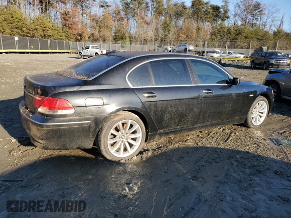 2008 BMW 7 Series 750Li with VIN WBAHN83598DT85862, listed as a Copart auction lot 41451835 with 114,367 mi miles and Non repairable. Bid and sale history available at DreamBid. Image 3.