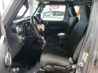2018 Jeep Wrangler Unlimited Sport with VIN 1C4HJXDN7JW300342, listed as a Copart auction lot 58048065 with 52,791 mi miles and Salvage title. Bid and sale history available at DreamBid. Image 7.