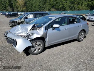 2015 Honda Civic Sedan LX with VIN 19XFB2F52FE275551, listed as a Copart auction lot 53150535 with 113,041 mi miles and Salvage Title. Bid and sale history available at carsss.com. Image 1.