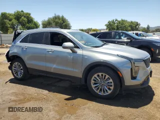 2024 Cadillac XT4 AWD Premium Luxury with VIN 1GYFZDR48RF153128, listed as a Copart auction lot 60712485 with 14,765 mi miles and Salvage title. Bid and sale history available at DreamBid. Image 4.